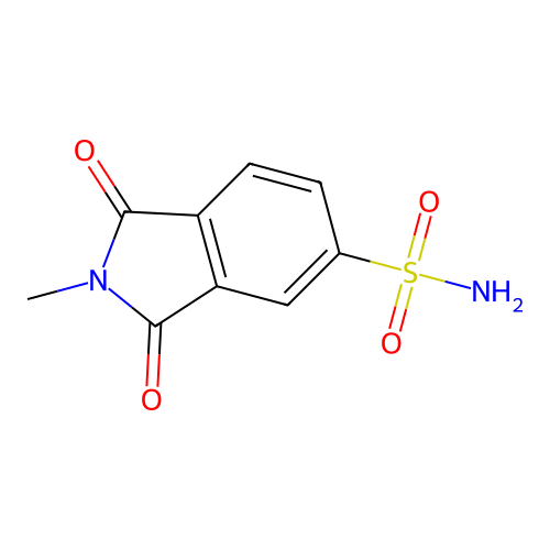 2-methyl-1,3-dioxo-2,3-dihydro-1H-isoindole-5-sulfonamide structure