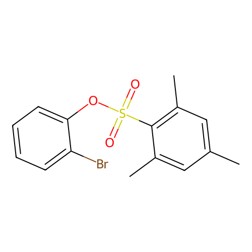 (2-Bromophenyl) 2,4,6-trimethylbenzenesulfonate structure