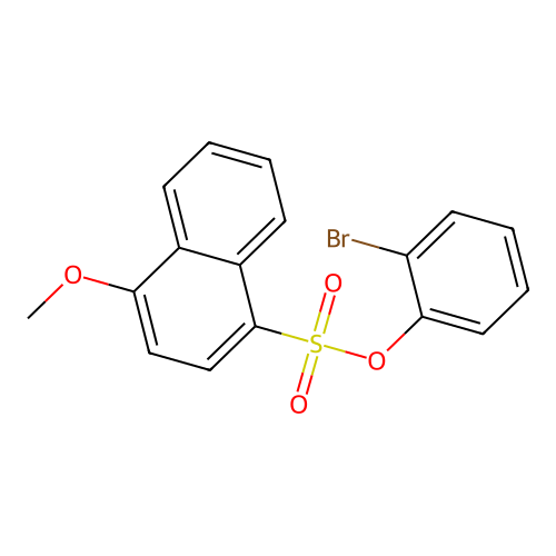 (2-Bromophenyl) 4-methoxynaphthalene-1-sulfonate structure
