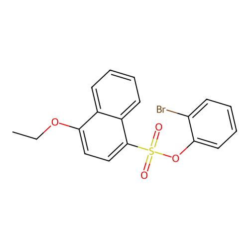 (2-Bromophenyl) 4-ethoxynaphthalene-1-sulfonate structure