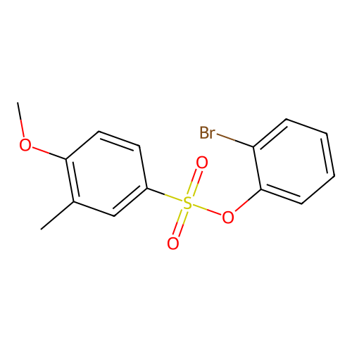 2-Bromophenyl 4-methoxy-3-methylbenzenesulfonate structure
