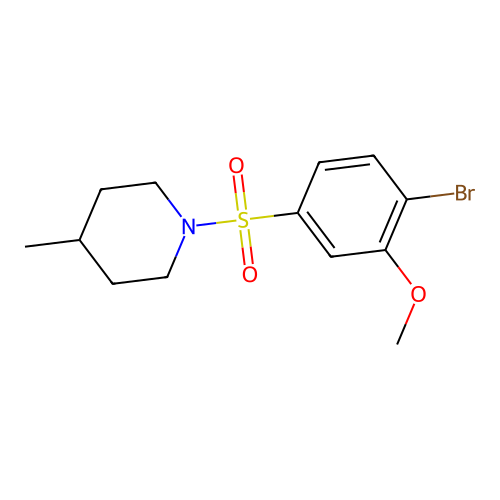 1-(4-Bromo-3-methoxyphenyl)sulfonyl-4-methylpiperidine structure