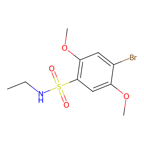 4-bromo-N-ethyl-2,5-dimethoxybenzenesulfonamide structure