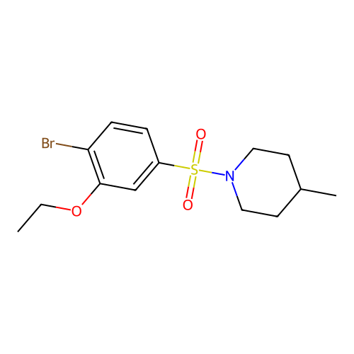 1-(4-Bromo-3-ethoxyphenyl)sulfonyl-4-methylpiperidine structure