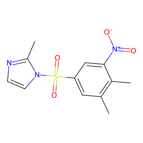 1-(3,4-dimethyl-5-nitrobenzenesulfonyl)-2-methyl-1H-imidazole structure