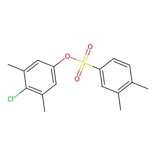 4-Chloro-3,5-dimethylphenyl 3,4-dimethylbenzenesulfonate structure