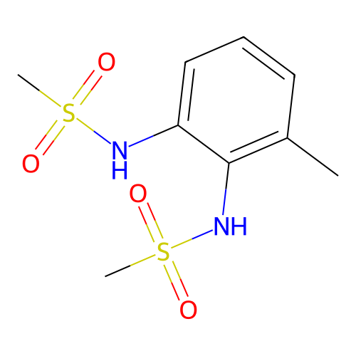 N,N'-(3-methylbenzene-1,2-diyl)dimethanesulfonamide structure