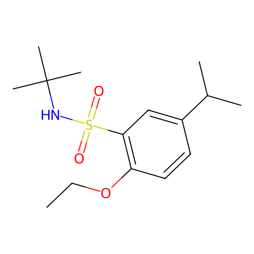 N-tert-butyl-2-ethoxy-5-propan-2-ylbenzenesulfonamide structure