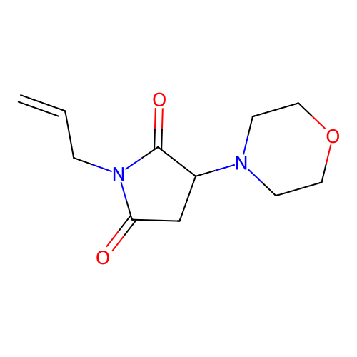 1-Allyl-3-(4-morpholinyl)-2,5-pyrrolidinedione structure