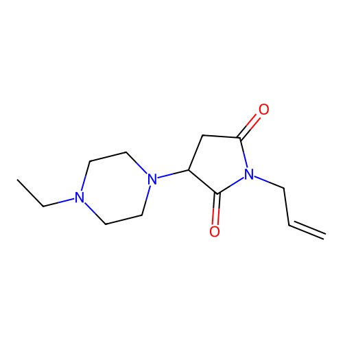 1-Allyl-3-(4-ethylpiperazin-1-yl)pyrrolidine-2,5-dione structure