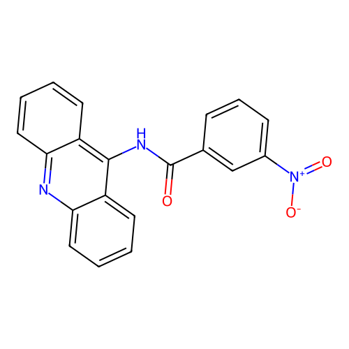N-acridin-9-yl-3-nitrobenzamide structure