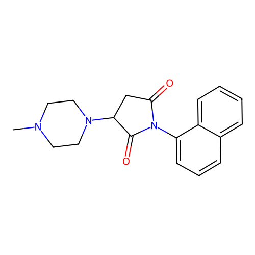 3-(4-Methylpiperazin-1-yl)-1-(naphthalen-1-yl)pyrrolidine-2,5-dione structure