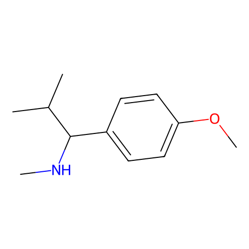 1-(4-methoxyphenyl)-N,2-dimethylpropan-1-amine structure