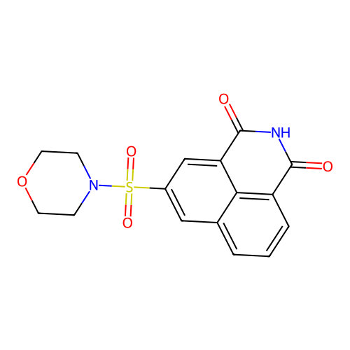 5-(morpholin-4-ylsulfonyl)-1H-benzo[de]isoquinoline-1,3(2H)-dione structure