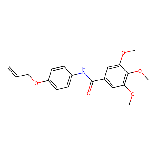 3,4,5-trimethoxy-N-(4-prop-2-enoxyphenyl)benzamide structure