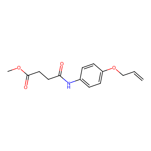 Methyl 4-oxo-4-[[4-(2-propen-1-yloxy)phenyl]amino]butanoate structure
