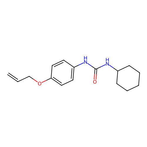 1-Cyclohexyl-3-(4-prop-2-enoxyphenyl)urea structure