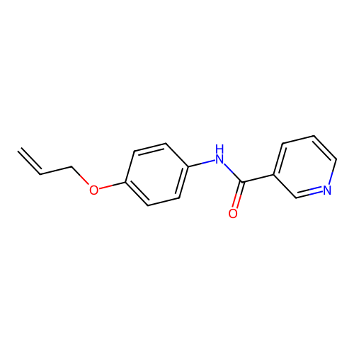 N-(4-prop-2-enoxyphenyl)pyridine-3-carboxamide structure