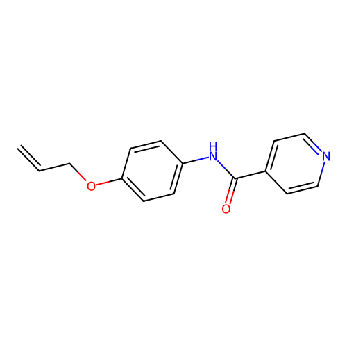 N-(4-prop-2-enoxyphenyl)pyridine-4-carboxamide structure