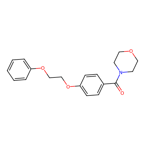 4-[4-(2-Phenoxyethoxy)benzoyl]morpholine structure
