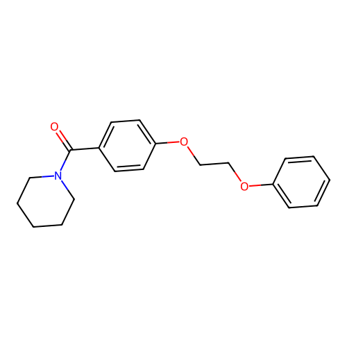 [4-(2-Phenoxyethoxy)phenyl]-piperidin-1-ylmethanone structure
