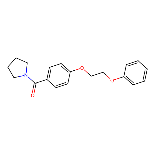 1-[4-(2-Phenoxyethoxy)benzoyl]pyrrolidine structure