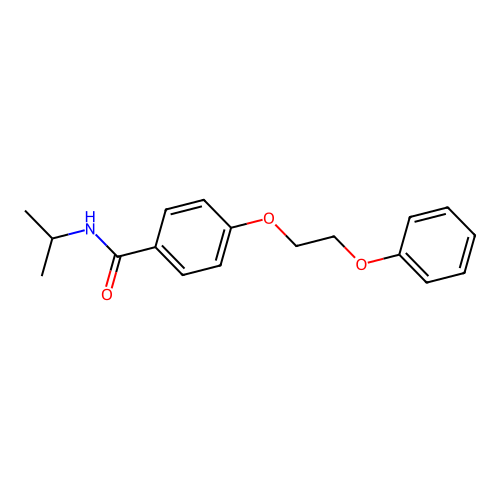 4-(2-phenoxyethoxy)-N-propan-2-ylbenzamide structure