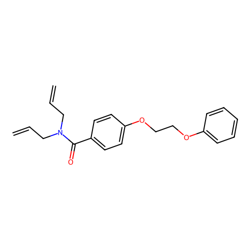4-(2-phenoxyethoxy)-N,N-bis(prop-2-enyl)benzamide structure