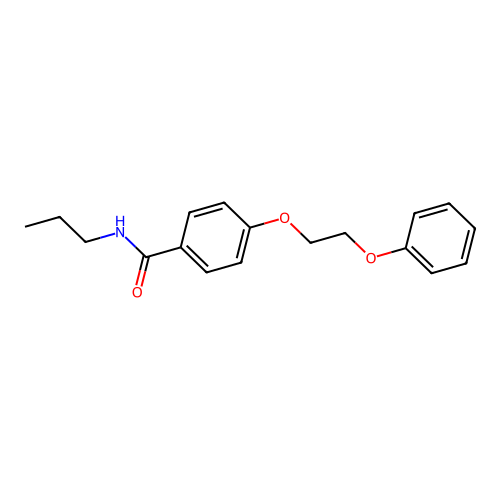4-(2-phenoxyethoxy)-N-propylbenzamide structure