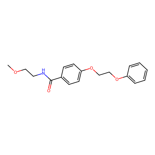 N-(2-methoxyethyl)-4-(2-phenoxyethoxy)benzamide structure