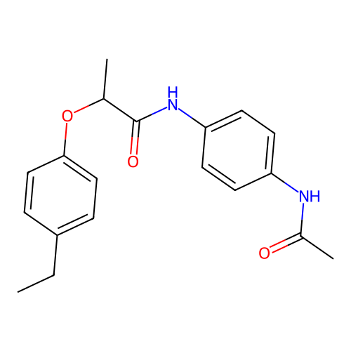 N-[4-(acetylamino)phenyl]-2-(4-ethylphenoxy)propanamide structure