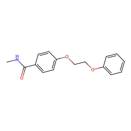 N-methyl-4-(2-phenoxyethoxy)benzamide structure