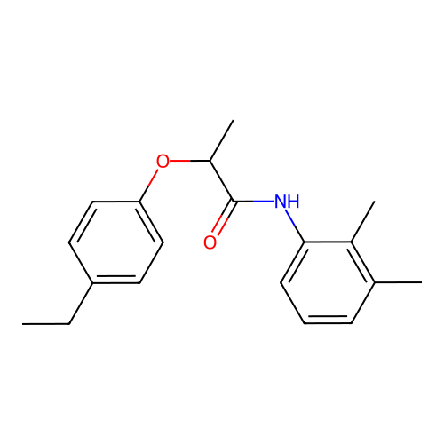 N-(2,3-dimethylphenyl)-2-(4-ethylphenoxy)propanamide structure