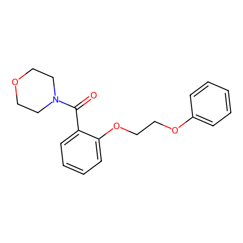 4-[2-(2-Phenoxyethoxy)benzoyl]morpholine structure