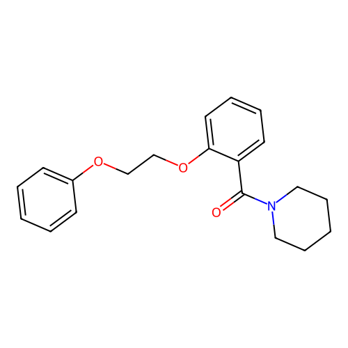 1-[2-(2-Phenoxyethoxy)benzoyl]piperidine structure