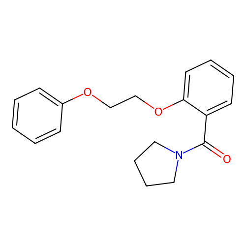1-[2-(2-Phenoxyethoxy)benzoyl]pyrrolidine structure