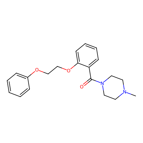 1-Methyl-4-[2-(2-phenoxyethoxy)benzoyl]piperazine structure