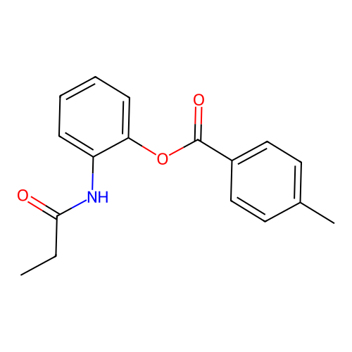 [2-(Propanoylamino)phenyl] 4-methylbenzoate structure