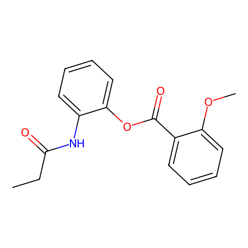 [2-(Propanoylamino)phenyl] 2-methoxybenzoate structure