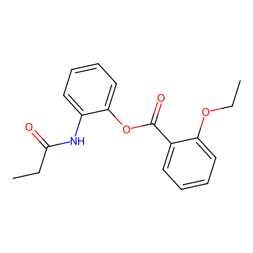 [2-(Propanoylamino)phenyl] 2-ethoxybenzoate structure