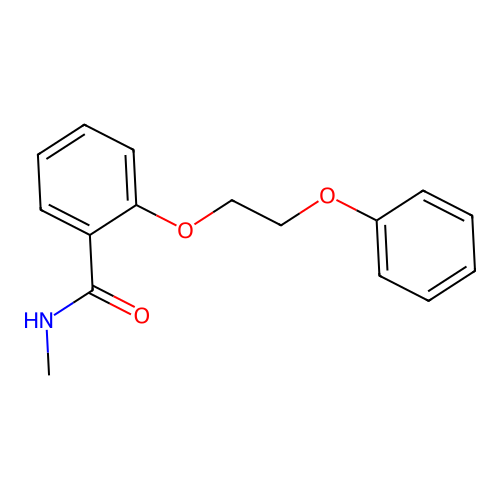 N-methyl-2-(2-phenoxyethoxy)benzamide structure