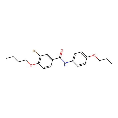 3-bromo-4-butoxy-N-(4-propoxyphenyl)benzamide structure