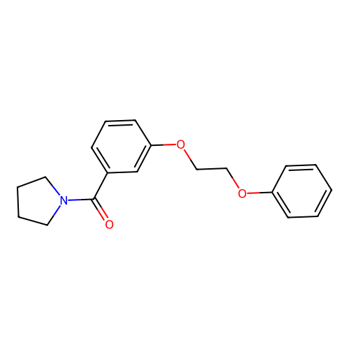 1-[3-(2-Phenoxyethoxy)benzoyl]pyrrolidine structure