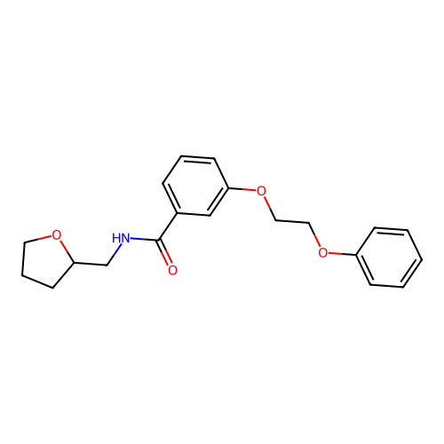 N-(oxolan-2-ylmethyl)-3-(2-phenoxyethoxy)benzamide structure