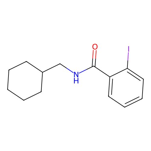 N-(cyclohexylmethyl)-2-iodobenzamide structure