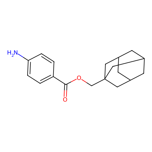 1-Adamantylmethyl 4-aminobenzoate structure