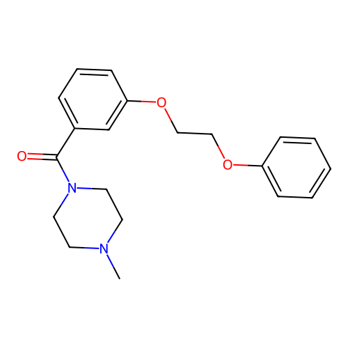 1-Methyl-4-[3-(2-phenoxyethoxy)benzoyl]piperazine structure