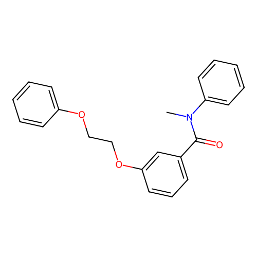 N-methyl-3-(2-phenoxyethoxy)-N-phenylbenzamide structure