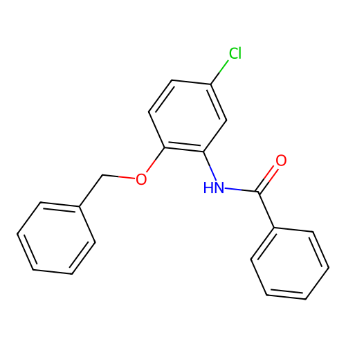 N-(5-chloro-2-phenylmethoxyphenyl)benzamide structure