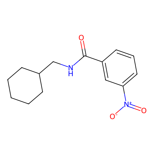N-(cyclohexylmethyl)-3-nitrobenzamide structure